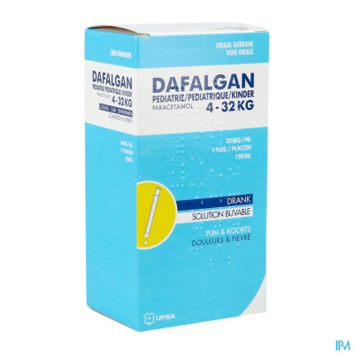 Dafalgan Pediatrie 30mg/ml Siroop (150ml)