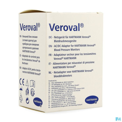 Veroval® Netadaptor voor Hartmann Veroval® Bloeddrukmeters (1 stuk)