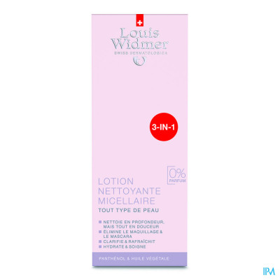 Louis Widmer - Micellaire Reinigingslotion (zonder parfum) - 200 ml