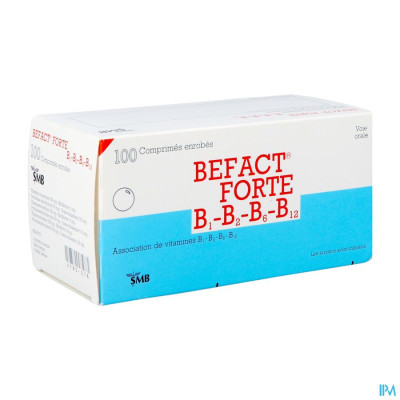 Befact Forte B1-b2-b6-b12 Omhulde Tabl 100