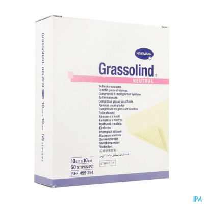 Grassolind® 10x10cm Steriel (50 stuks)