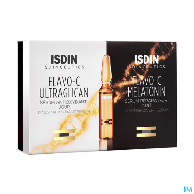 ISDIN Isdinceutics FLAVO-C Ultraglican & Melatonin (2x10 ampullen)