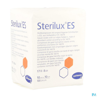 Sterilux® ES 10x10cm 8-laags Niet-Steriel (100 stuks)