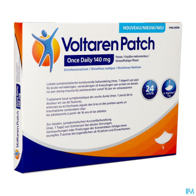 Voltaren Patch Once Daily 140mg (5 Pleisters)