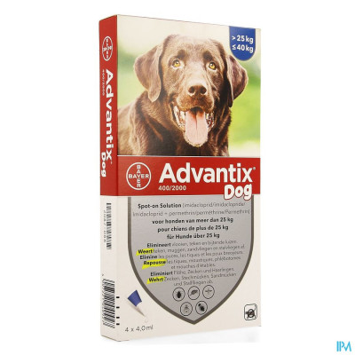 Advantix 400/2000 Honden 25<40kg Fl 4x4,0ml