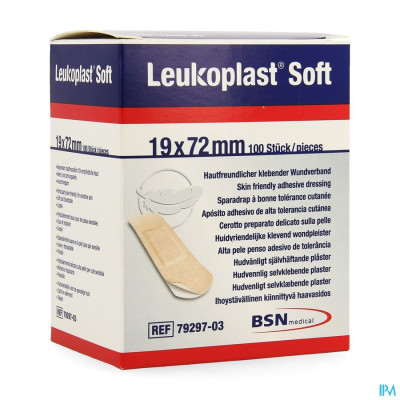 Leukoplast Soft 19x72mm 100