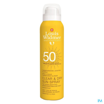 Louis Widmer Sun - Clear & Dry Sun Spray SPF50 (licht parfum) - 200 ml