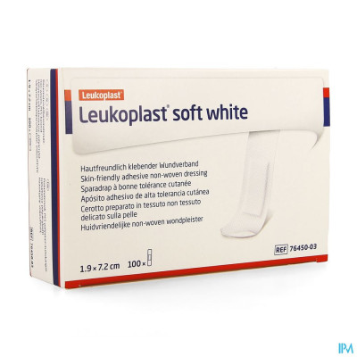 Leukoplast Soft White 19x72mm 100