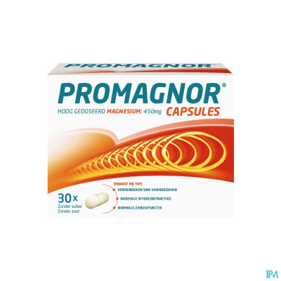 Promagnor Hoog Gedoseerd Magnesium 450mg (30 capsules)