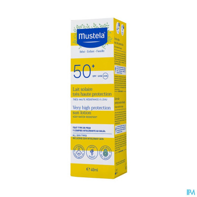 Mustela Zon Melk Heel Hoge Bescherming IP50+ (40ml)