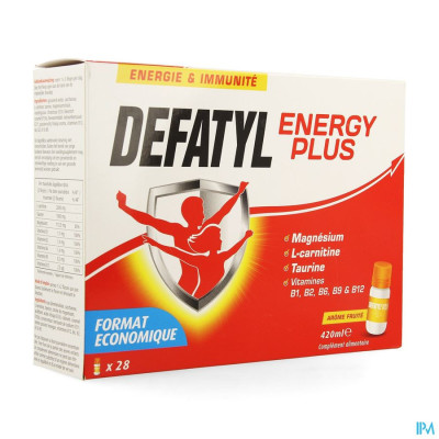 Defatyl Energy Plus (28 Flacons)