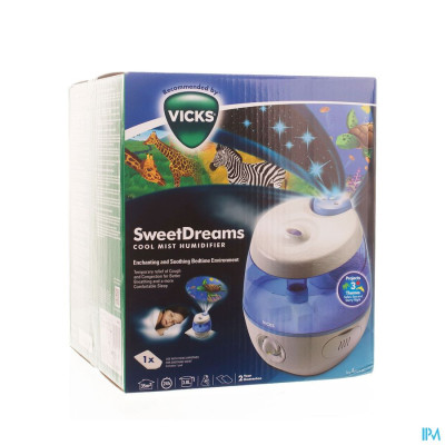 Vicks Sweetdreams Luchtbevochtiger Ultrasoon met Projector