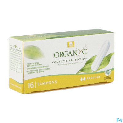 Organyc® Tampon Regular Biokatoen (16 stuks)