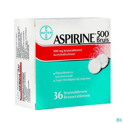 Aspirine 500mg Comp Eff 36