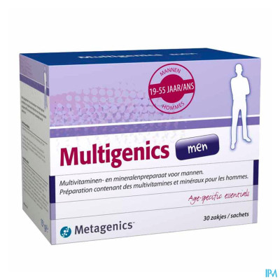 Multigenics Men Pdr Zakje 30 7286 Metagenics