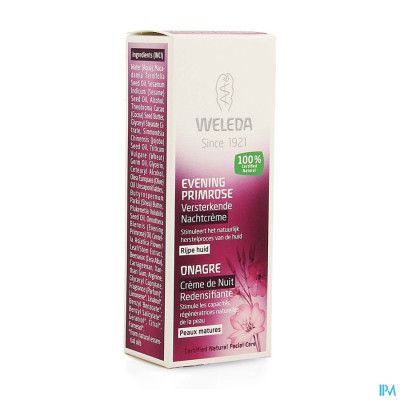 Weleda Evening Primrose Nachtcrème Versterk. (30ml)