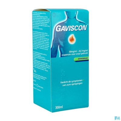 Gaviscon Menthe Munt Susp Buv 300ml