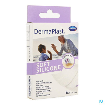DermaPlast® SOFT Silicon 6x10cm (5 stuks)