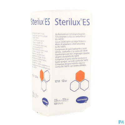 Sterilux® ES 7,5x7,5cm 12-laags nst (100 stuks)