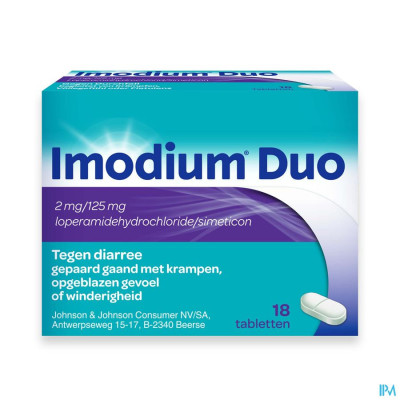 Imodium Duo 2mg/125mg (18 tabletten)