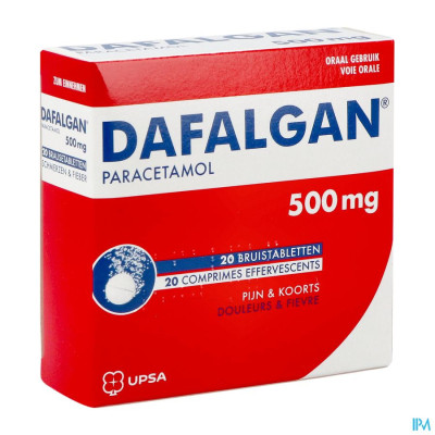 Dafalgan Bruis 500mg (20 tabletten)