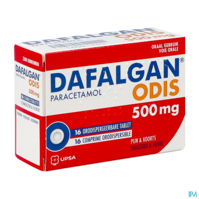 Dafalgan 500mg Odis (16 tabletten)