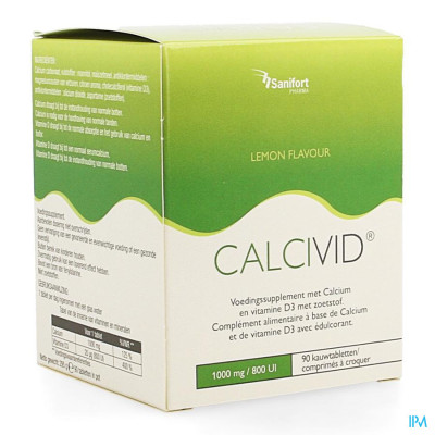 CALCIVID® 1000mg/800ie Citroen (90 kauwtabletten)