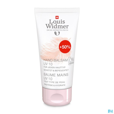 Louis Widmer - Handbalsem UV10 (zonder parfum) - 75ml