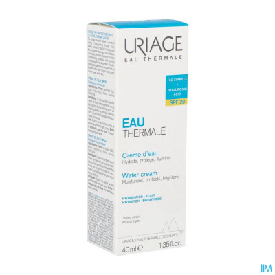 Uriage Thermaal Water Creme Licht Water Ip20 40ml