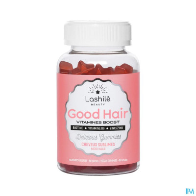 Lashilé Good Hair Anti-haaruitval Vitaminen Woman (60 gummies)