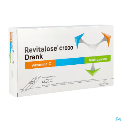 Revitalose C1000 Drinkbaar (14 Ampullen Vitamine C + 14 Ampullen Aminozuren)