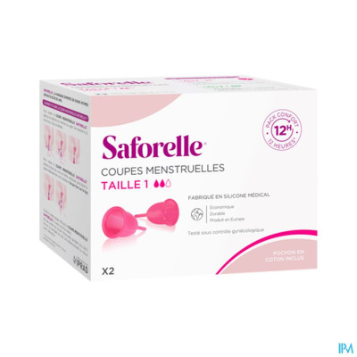 Saforelle Cup Protect Menstruatie Cups T1 (2 stuks)