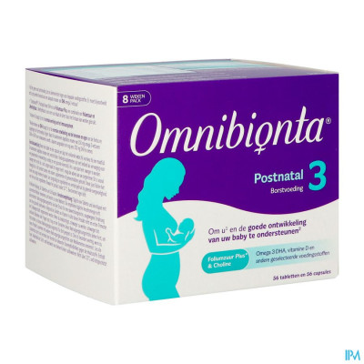 Omnibionta® Postnatal 3 Borstvoeding - 8 weken (56 tabletten + 56 capsules)