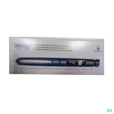 Allstar Pro Injectie Pen Herbruik.insuline Blauw 1