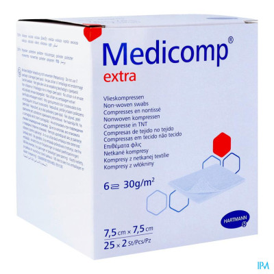 Medicomp® 7,5x7,5cm 6-laags Steriel (25x2 stuks)