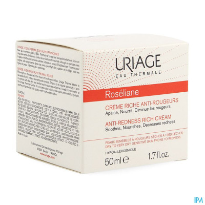 Uriage Roseliane Creme Rijk A/roodheid Pot 50ml