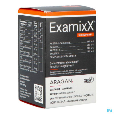 ixX Pharma ExamixX Nieuwe Formule (30 tabletten)