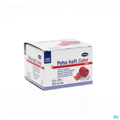 Peha-haft® Rood Latexvrij 6cmx20m (1 rol)