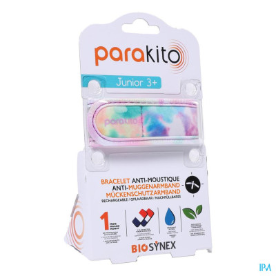Parakito Anti-Muggenarmband Kinderen 3+ Tie & Dye