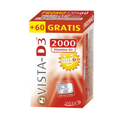 Vista-D3 2000 PROMO (120+60 smelttabletten)