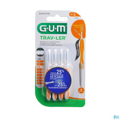 GUM® Proxabrush Travel Cyl. Ufine 4 1412