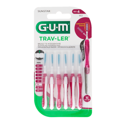 GUM® Interdentaal Borsteltje TRAV-LER 1,4mm 1612 (6 stuks)