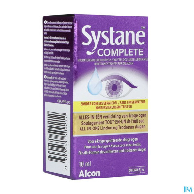 Systane Complete Hydraterende Oogdruppels zonder Conserveermiddel (10ml)