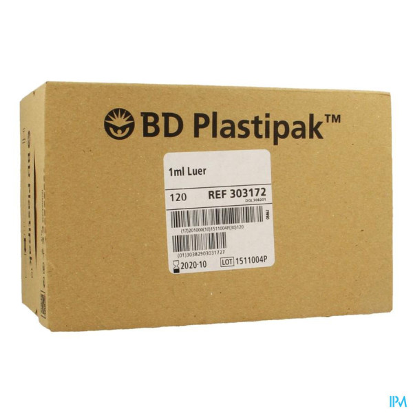 Bd Plastipak Spuit Luer Tuberculine 1ml 120 303172 Online Kopen Of ...