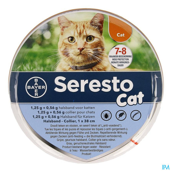 site prijs Stralend Seresto Cat 1,25g +0,56g Halsband online kopen of afhalen in Aarschot | De  Zorgapotheek | De Zorgapotheek