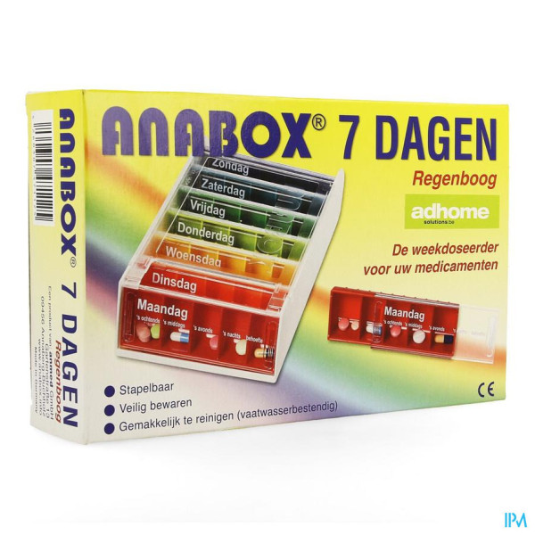 Bij mixer Feest Pillendoos Anabox 7 X 5 Rainbow Nl online kopen of afhalen in Aarschot | De  Zorgapotheek | De Zorgapotheek