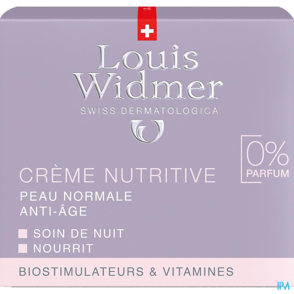 Louis Widmer - Crème Nutritive Nacht (zonder parfum) - 50 ml