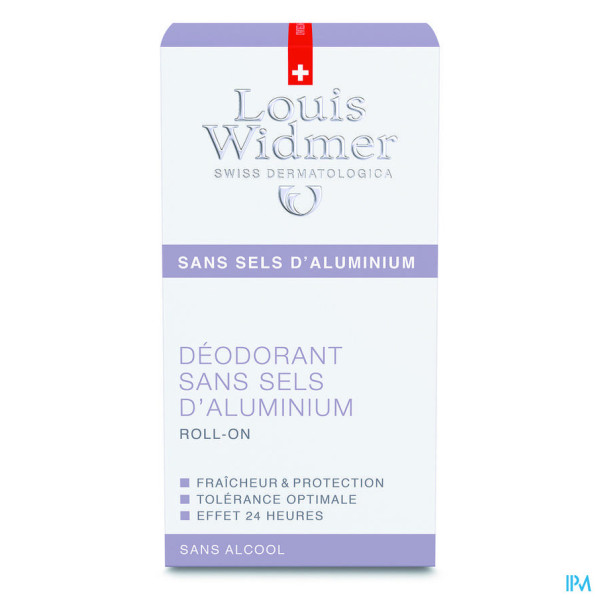 Louis Widmer - Deo Roll-on zonder Aluminiumzouten (licht parfum) - 50 ml
