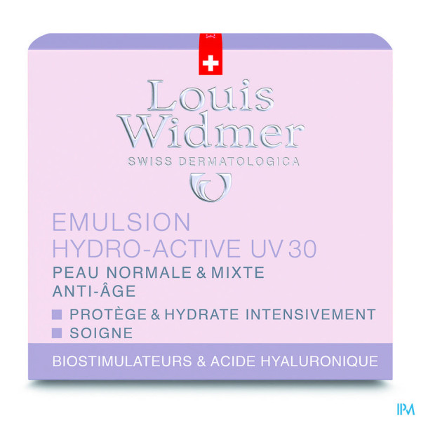 Louis Widmer - Emulsion Hydro-Active UV30 Dag (licht parfum) - 50 ml