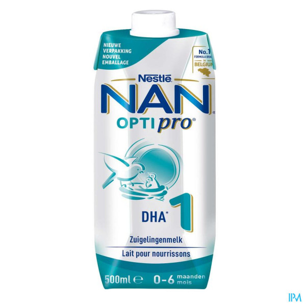 NAN Optipro DHA 1 Zuigelingenmelk (500ml) 